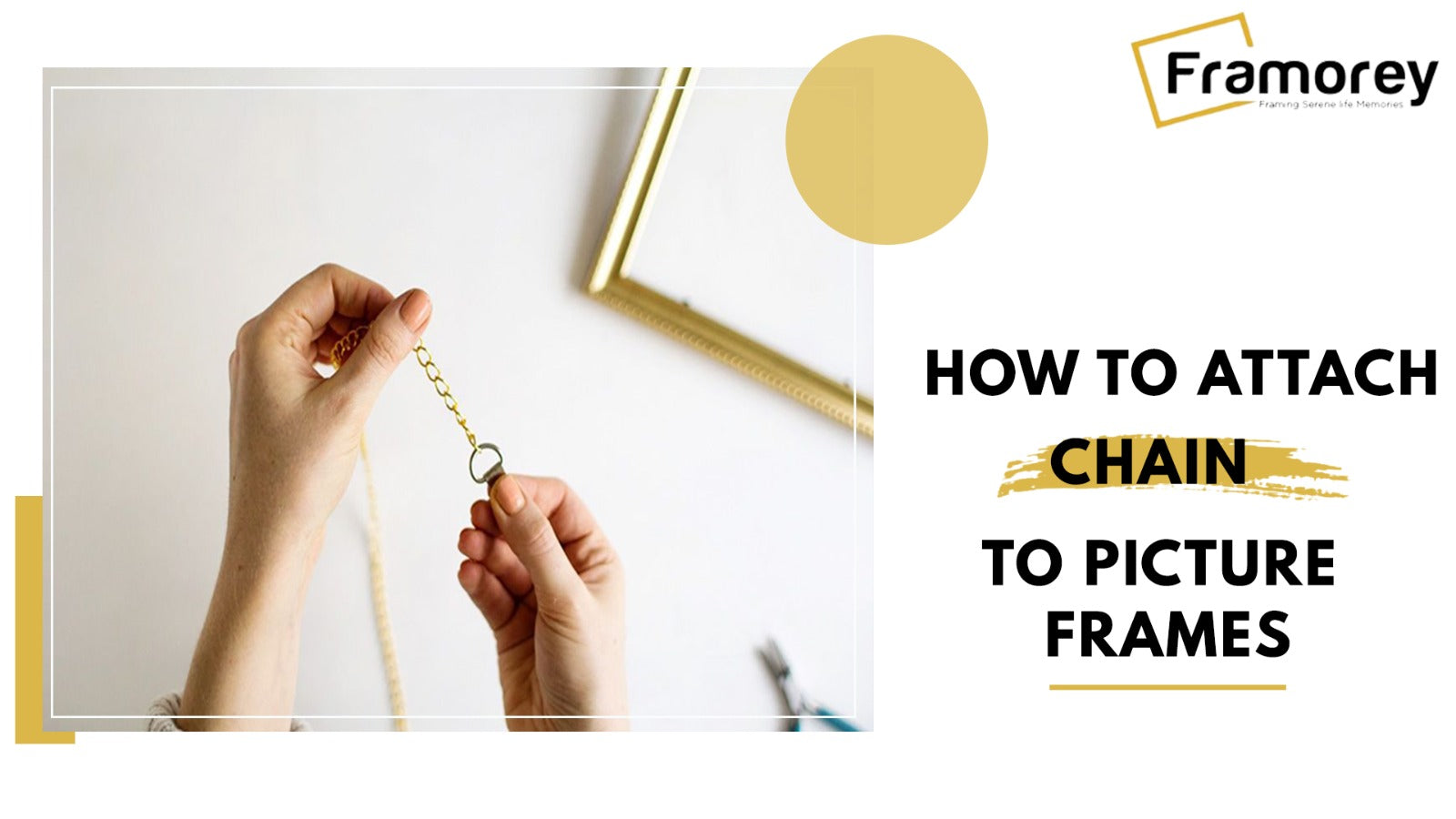 How to Attach a Chain to a Picture Frame?