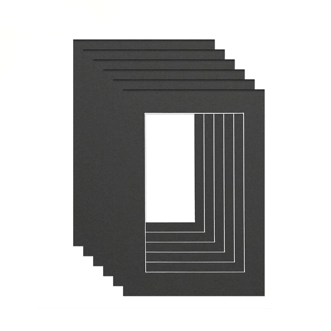 Black Color Bevel Cut Mounts