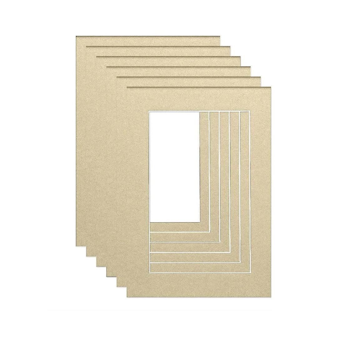 Ivory Color Bevel Cut Mounts