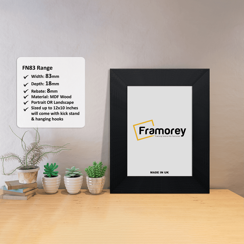Black Photo Print Frame Handmade Wall Art Frame