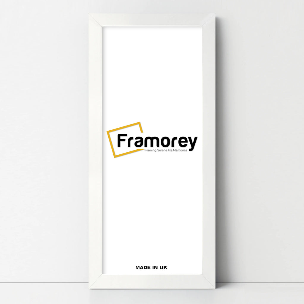 Flat Panoramic White Picture Photo Frame Wall Art Poster Frame