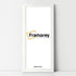 Flat Panoramic White Picture Photo Frame Wall Art Poster Frame