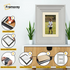 White Wooden Picture Frames Big Step Style With Ivory Mount