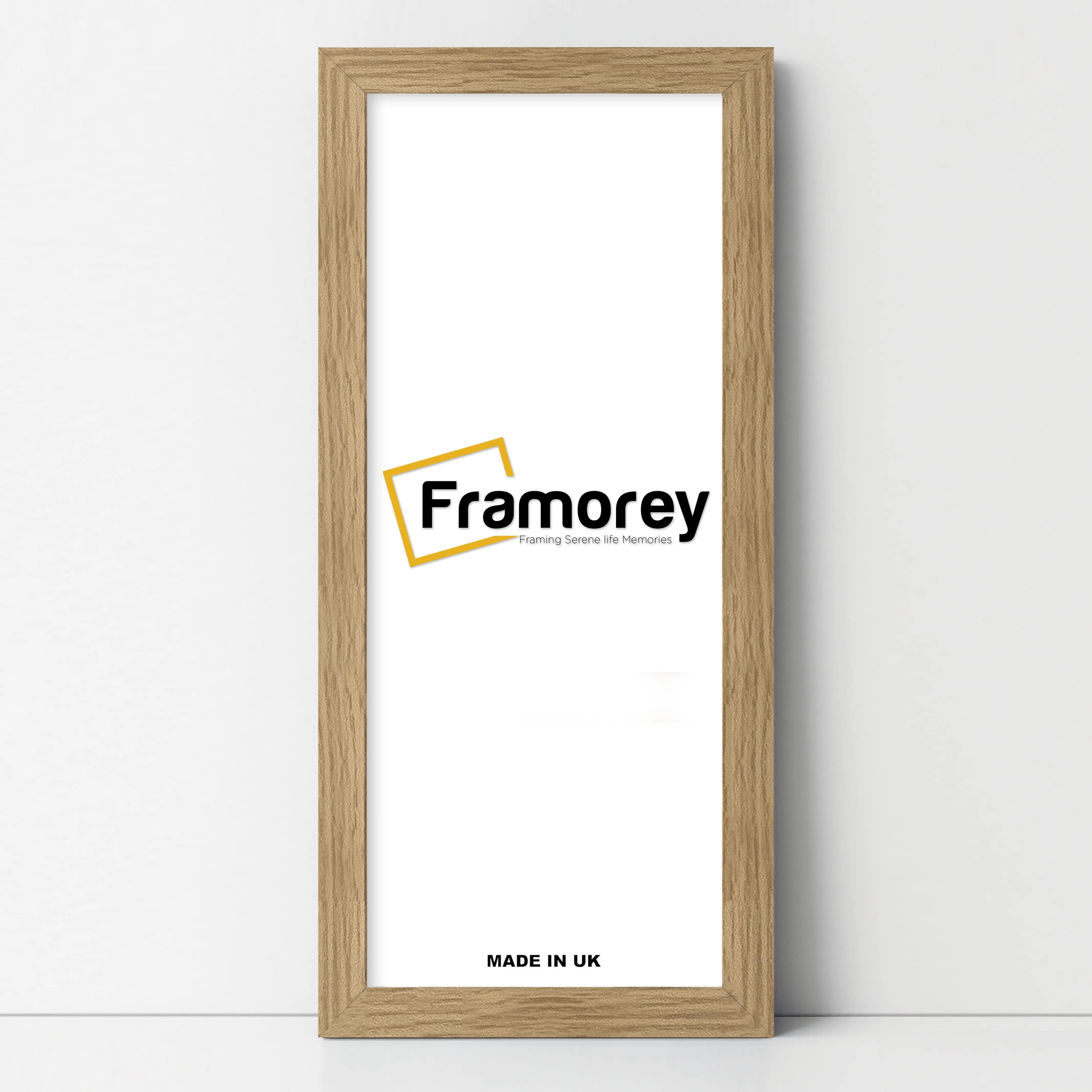 Flat Panoramic Oak Picture Photo Frame Wall Art Poster Frame