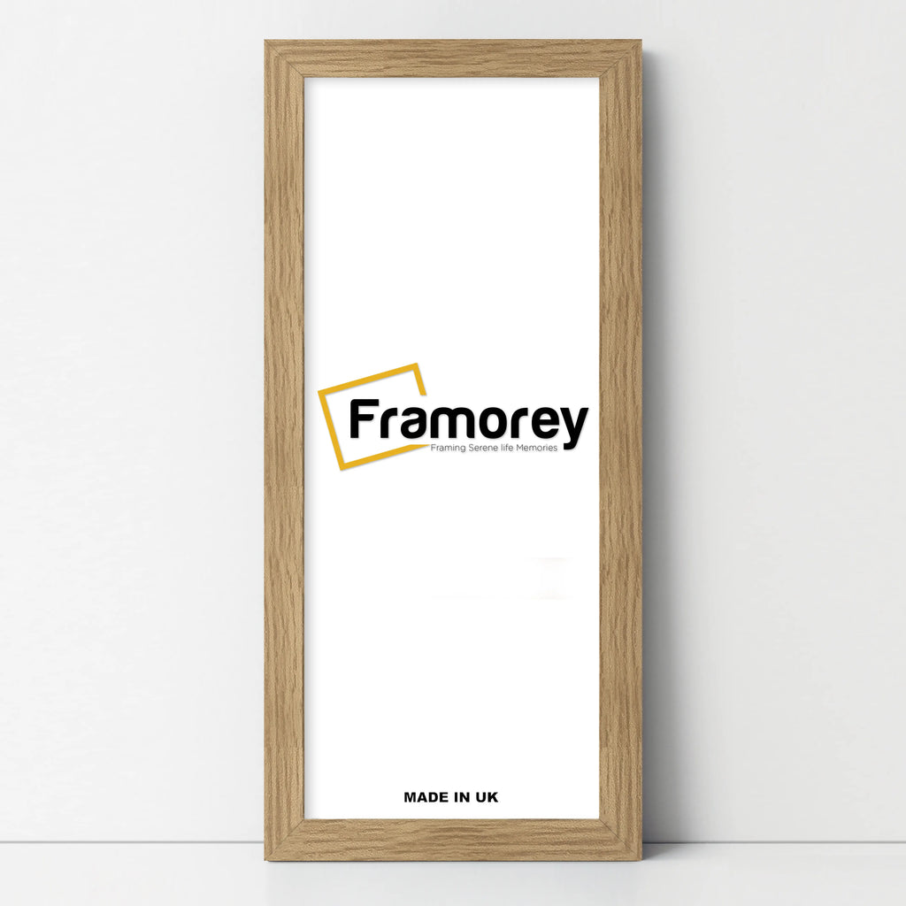 Flat Panoramic Oak Picture Photo Frame Wall Art Poster Frame