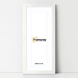 Flat Panoramic White Picture Photo Frame Wall Art Poster Frame With White Mount