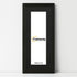 Flat Panoramic Black Picture Frame Wall Art Frame With Black Mount