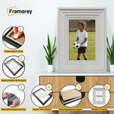 White Wooden Picture Frames Big Step Style Photo Frames