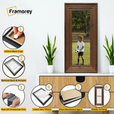 Panoramic Size Walnut Wooden Picture Frame Big Step Style Photo Frames