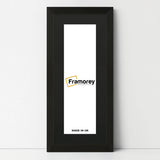 Flat Panoramic Black Picture Frame Wall Art Frame With Black Mount