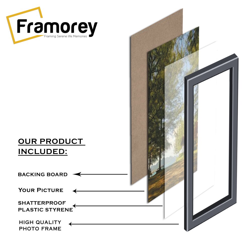 Panoramic Size Gold Picture Frames Handmade Wooden Effect Poster Frames