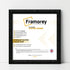Square Size Picture Frame Black Glitter Sparkle Photo Frames