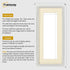Panoramic Size Glitter Sparkle White Photo Frames With Ivory Mount