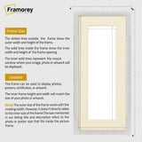 Panoramic Size Glitter Sparkle White Photo Frames With Ivory Mount