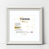 Square Size White Shabby Picture Frame With White Mount