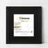 Flat Square Black Picture Photo Wall Art Poster Frame With Black Mount