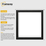 Antique Style Square Size Black Picture Frame Wall Art Photo Frame