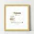 Square Picture Frame Gold Glitter Sparkle Photo Frames With White Mount