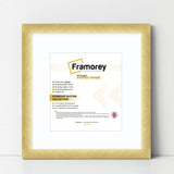 Square Picture Frame Gold Glitter Sparkle Photo Frames With White Mount