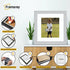 Square Size Silver Picture Frame With White Mount