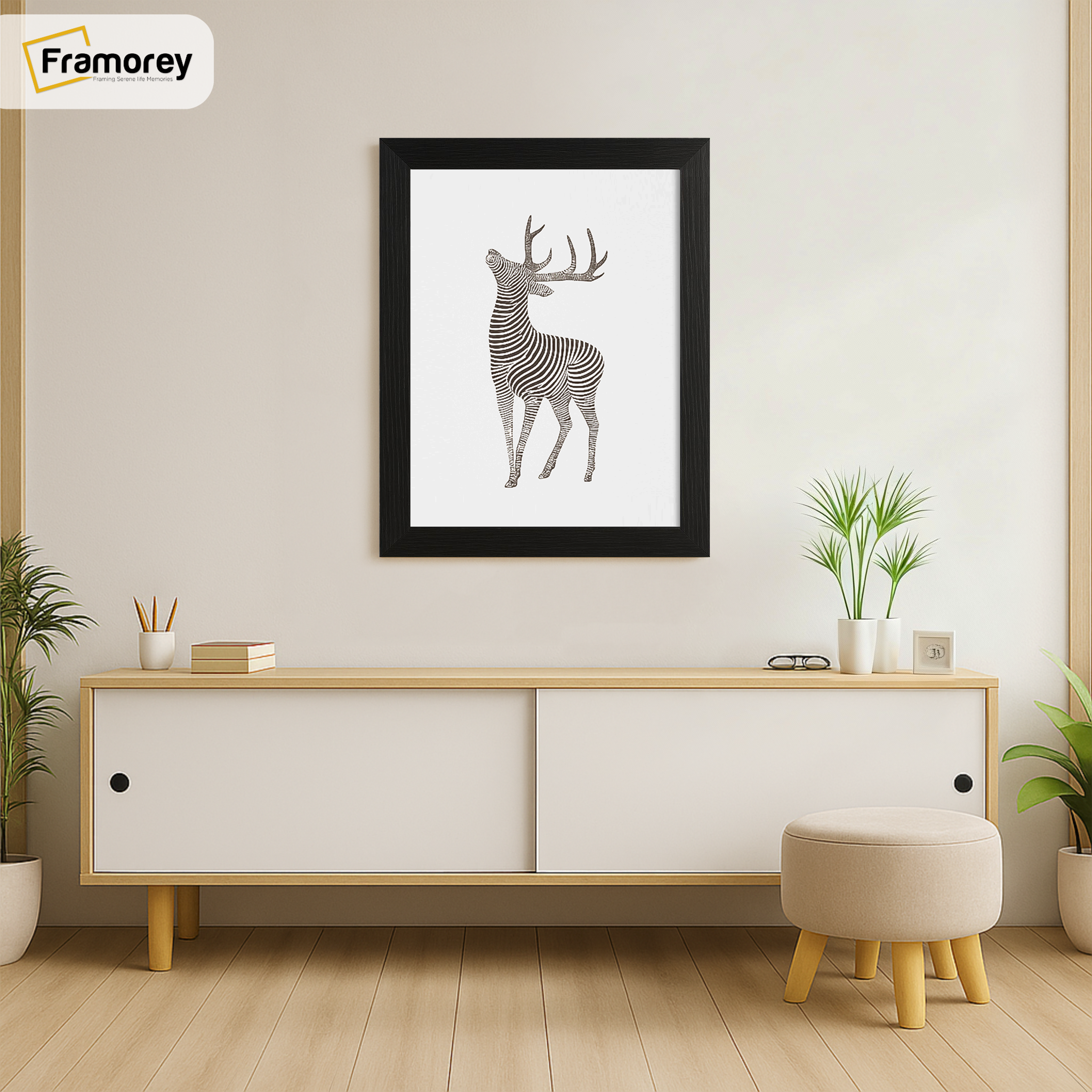 Thin Ash Black Picture Frame, Wall Art Photo Frames