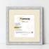 Square Picture Frame Silver Glitter Sparkle Photo Frames With Ivory Mount