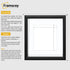 Antique Style Square Size Black Picture Frame Wall Art Photo Frame With White Mount