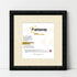 Square Size Picture Frame Black Glitter Sparkle Photo Frames With Ivory Mount