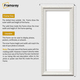 Shabby Chic Effect Panoramic Style White Photo Frame Picture Frame