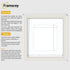 Antique Style Square Size White Picture Frame with White Mount