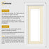 Panorama Style White Oslo Picture Frames With Ivory Mount