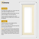 Panorama Style White Oslo Picture Frames With Ivory Mount
