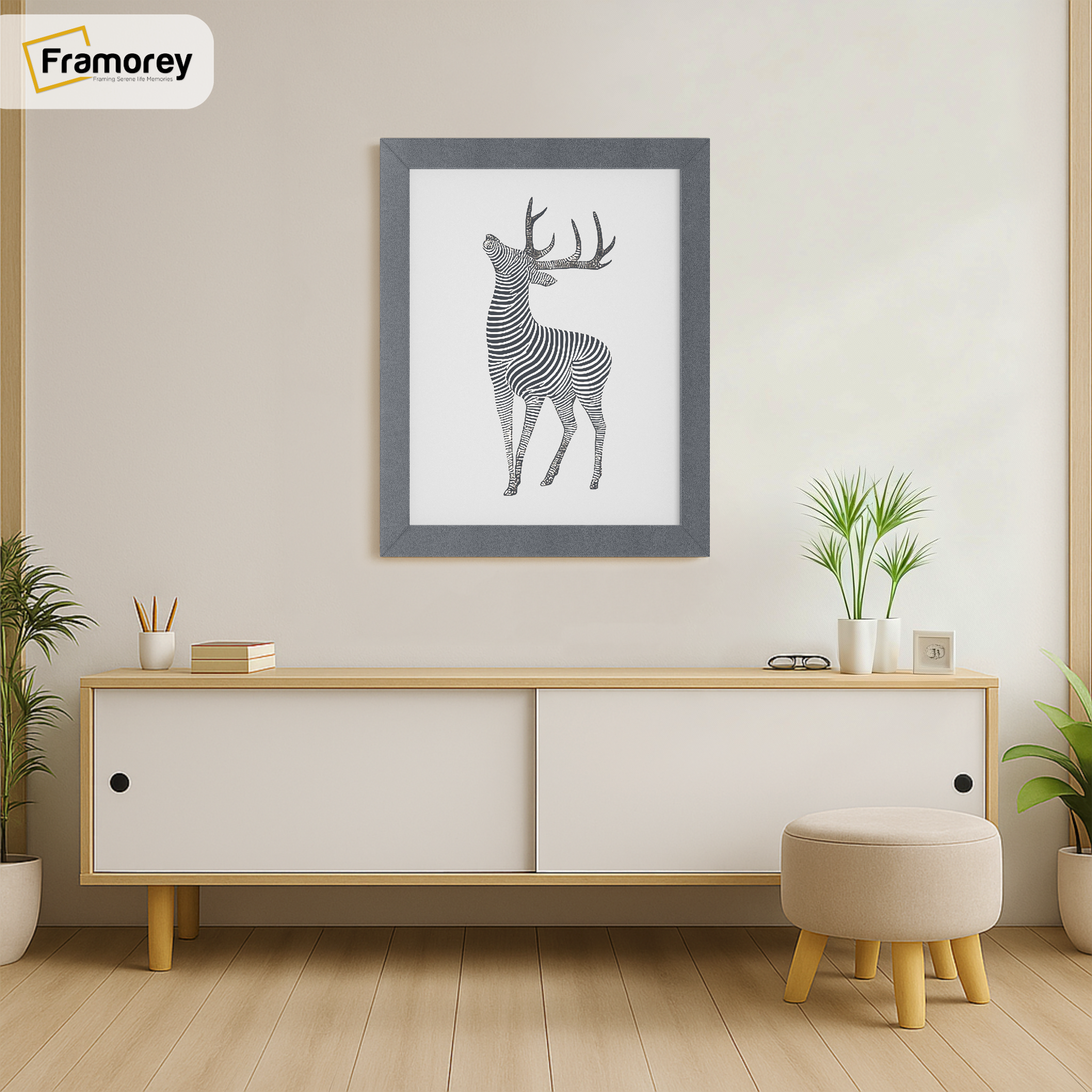 Dark Grey Picture Frame Wall Decor Frames