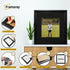 Square Size Black Oslo Photo Frames Wall Art Frames With Black Mount