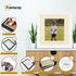Square Size White Picture Frame With Ivory Mount