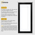 Panorama Style Black Oslo Picture Frames With White Mount