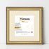 Square Size Gold Shabby Picture Frame With Ivory Mount