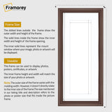 Antique Style Panoramic Mahogany Picture Frame Photo Frame With White Mount