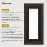Panorama Style Walnut Oslo Picture Frames With Black Mount