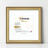 Square Size Gold Shabby Picture Frame With White Mount