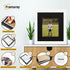 Step Style Square Size White Picture Frame With Black Mount