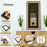 Panoramic Gold Picture Frame Shabby Wall Frames With Black Mount