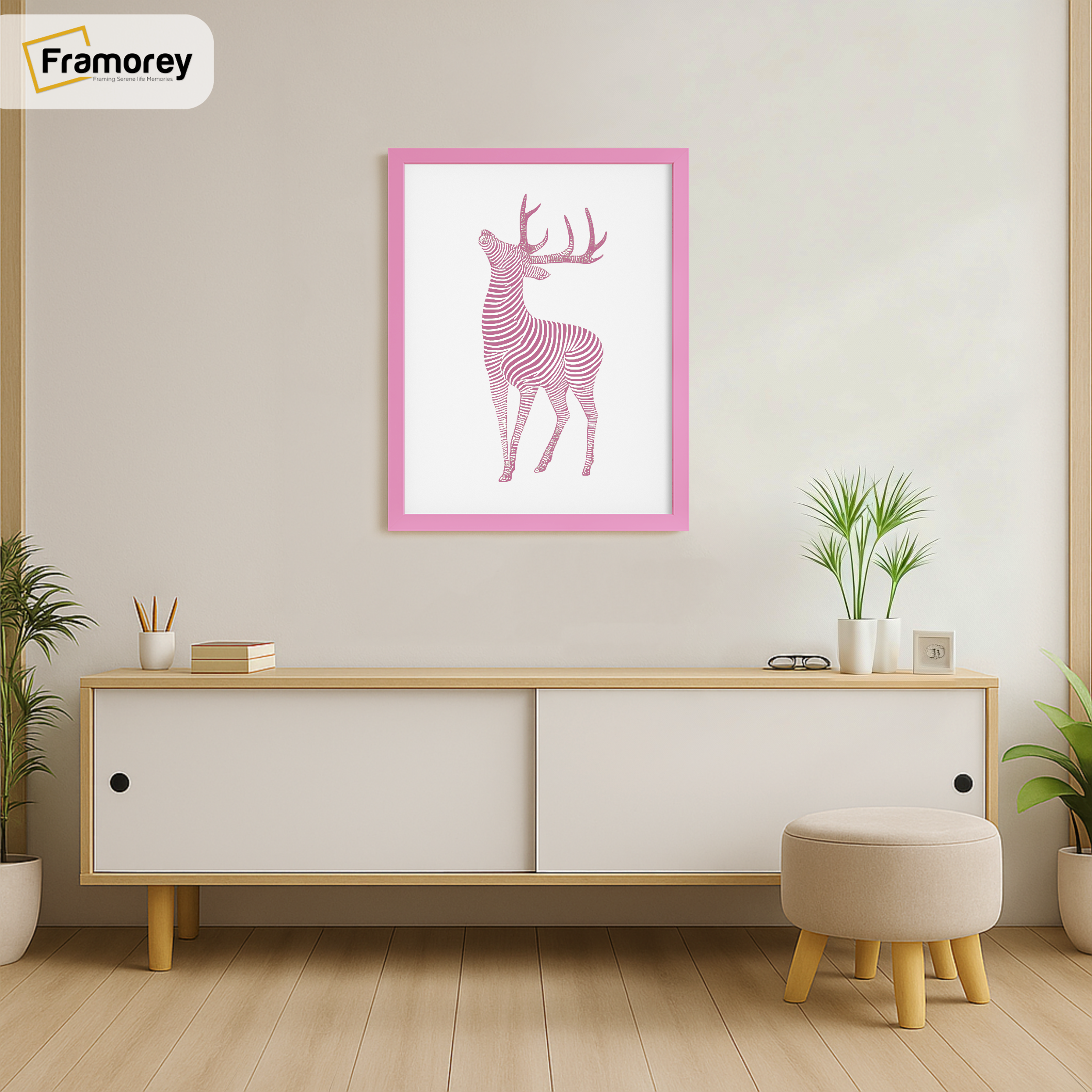 Thin Matt Pink Picture Frame Poster Frames Wall Decor Frame