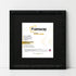 Square Picture Frame Black Glitter Sparkle Photo Frames With Black Mount