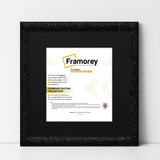 Square Picture Frame Black Glitter Sparkle Photo Frames With Black Mount