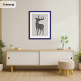 Thin Style Purple Picture Frame With White Mount