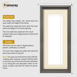 Panorama Style Grey Oslo Picture Frames With Ivory Mount