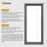 Panorama Style Grey Oslo Picture Frames With White Mount