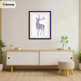 Thin Style Purple Picture Frame With Ivory Mount