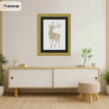Gold Picture Frame with Black Mount